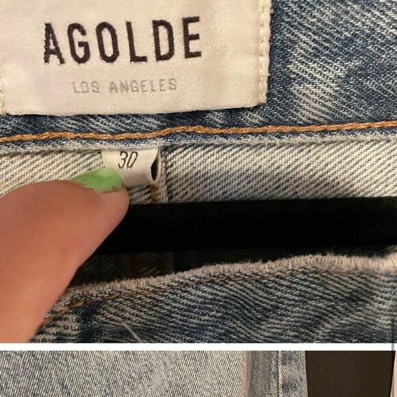 NWT AGOLDE Mia Mid Rise Straight Leg Jeans in Rule women’s jeans - Picture 9 of 9